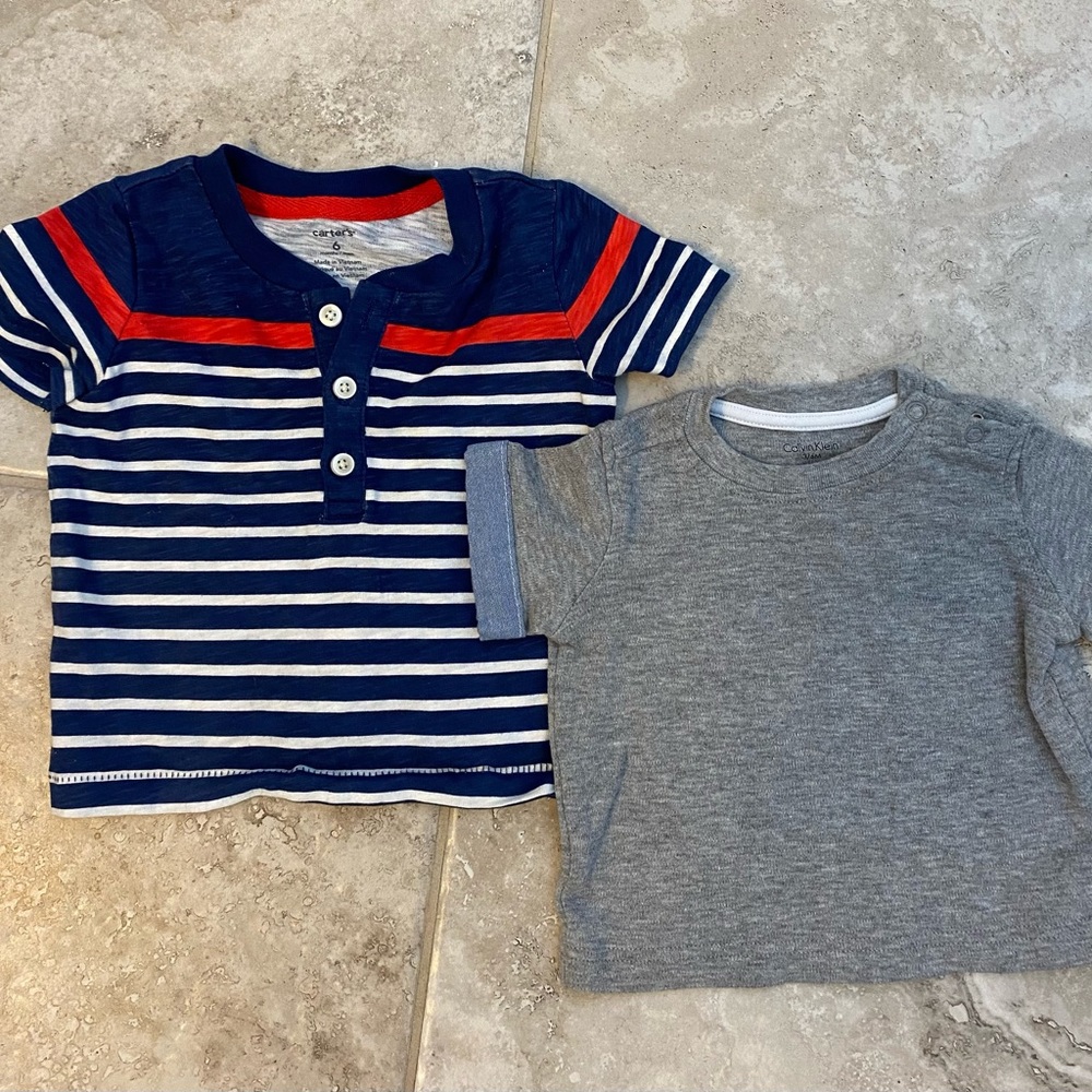 Set of two shirts: Carter’s and Calvin Klein